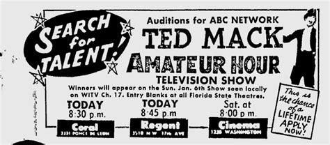 Classic Television Showbiz Ted Mack And The Original Amateur Hour 1957