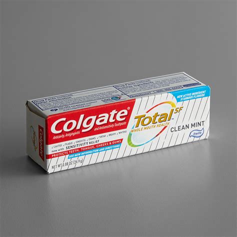 Colgate Total Sf Cpc45986 Clean Mint Toothpaste 088 Oz Tube 24case