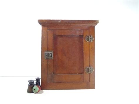 Vintage Wood Wall Cabinet Antique Medicine Cabinet Etsy