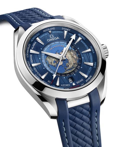 Omega Seamaster Aqua Terra Worldtimer Ahora Con Caja De Acero ⋆ Watch