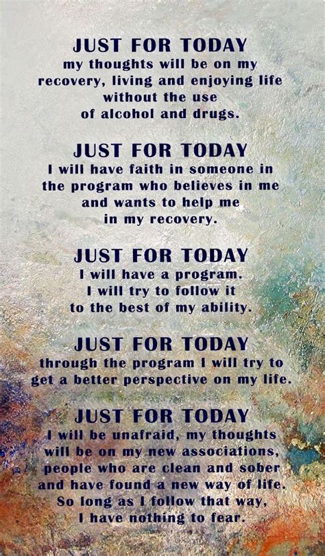 Just For Today Na Inspirational Card Recovery Shop Just For Today