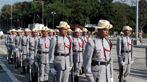 Filipino Ceremonial Guards In Their Katipunero Style Uniforms R