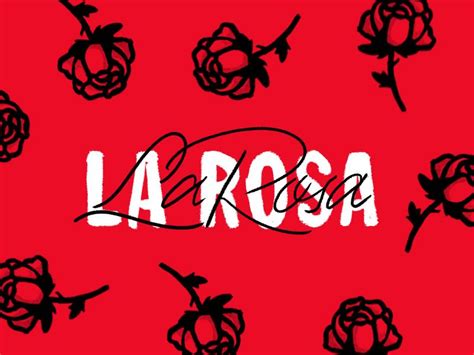 La Rosa Typography Letters Las Rosas Branding Inspiration