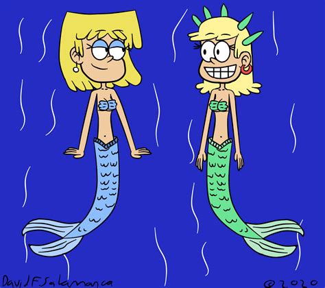 Lori And Leni As Mermaids Remake By Elcorzo2001 On Deviantart