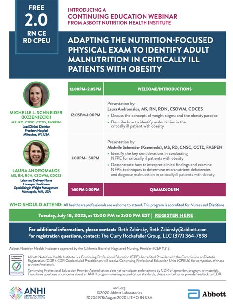 Adapting The Nutrition Focused Physical Exam To Identify Adult