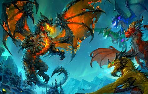 Wallpaper Dragons Wow Cataclysm Deathwing Deathwing The Dragon