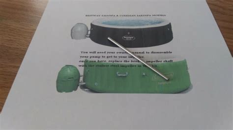 Bestway Saluspa Coleman Saluspa Impeller Repair Kit