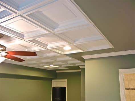 Homeadvisor's drop ceiling cost guide gives average prices to install a suspended ceiling grid and acoustic tiles. Madison | Coffered Drop Ceilings | White