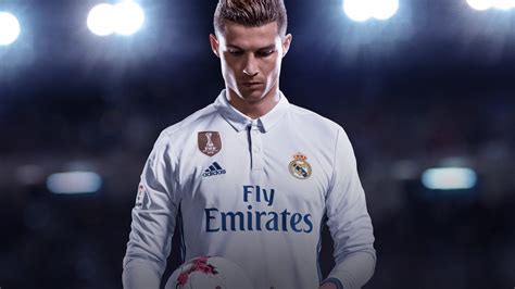 Cristiano Ronaldo Cr7 Real Madrid Portada Juego Fifa 2018 Fondo De