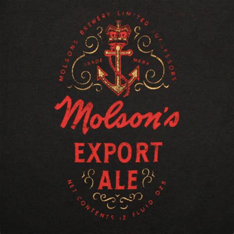 Official Molson Export Ale Tee Shirt Buy Online On Offer