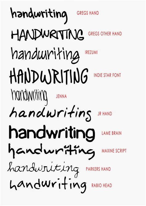 Handwriting Font Hand Writing