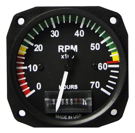 Uma 3 18 Electric Tachometer With Markings For Rotax 912 914