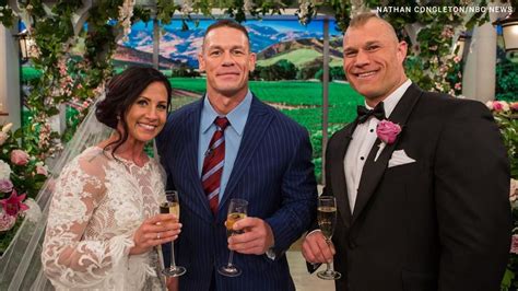 John Cena Officiates Wedding On Nbcs Today Photos John Cena