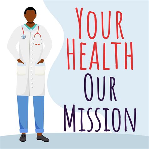 Your Health Our Mission Social Media Post Mockup Medicine And