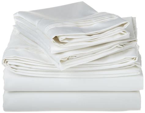 Egyptian Cotton 1500 Thread Count Oversized King Sheet Set Solid White