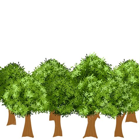 Tree Ilustration Png Image Green Forest Tree Drawing Ilustration Png