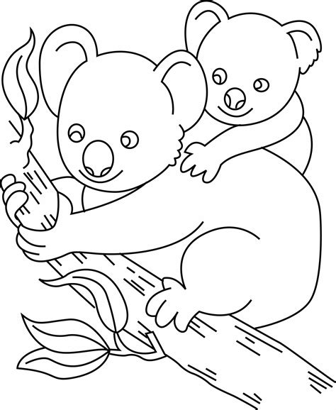 Dessin De Koala Facile Un Dessin à Imprimer De Tête à Modeler
