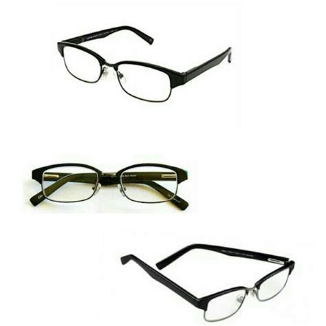Foster Grant Accessories Retro Style Mens Stylish Rectangular Clubmaster Reading Glasses