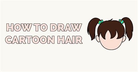 Draw an even smaller lock at the crown of the head, then draw the hair ties that hold each pigtail. How to Draw Cartoon Hair - Really Easy Drawing Tutorial