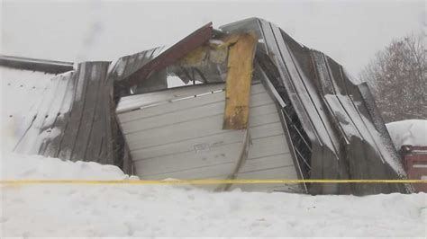 Roofs Collapse Under Weight Of Heavy Snow