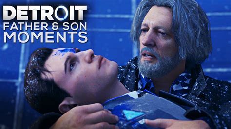 Hank Treats Connor Like His Son Cole Father Son Moments Detroit