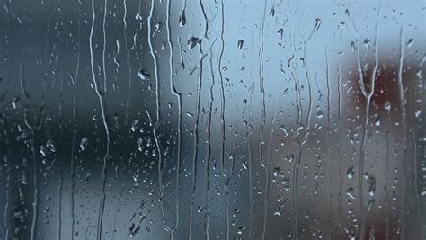 Rain Drops On Window Glass Stock Footage Video Royalty Free Shutterstock