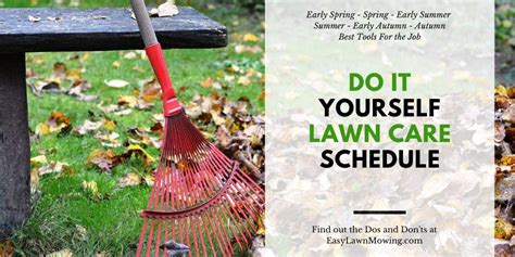 Do it yourself organic lawn care. Do It Yourself Lawn Care Schedule