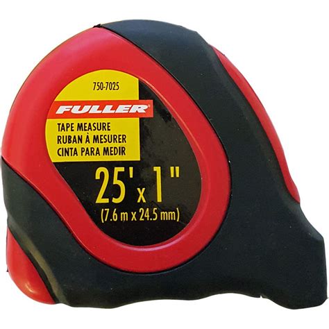 Place the pencil at the desired length and let the tape housing come up to meet the pencil, then lock the tape in place. Fuller 25-Foot SAE and Metric Tape Measure with Easy-Read ...