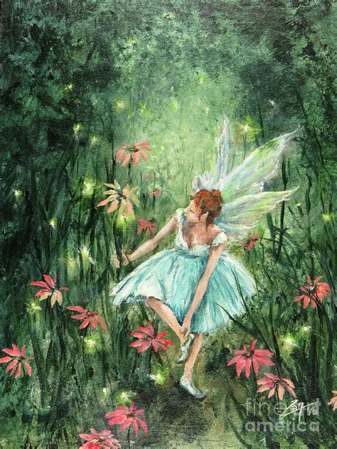 Degas Fairy Painting By Zan Savage Pixels