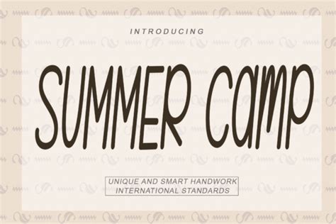 Summer Camp Font By Kateengciu · Creative Fabrica