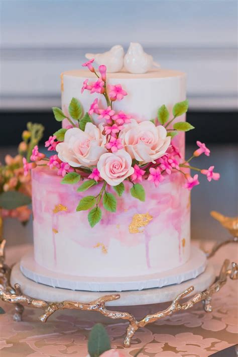 Pink Wedding Cake Wedding Cakes With Flowers Beautiful Wedding Cakes