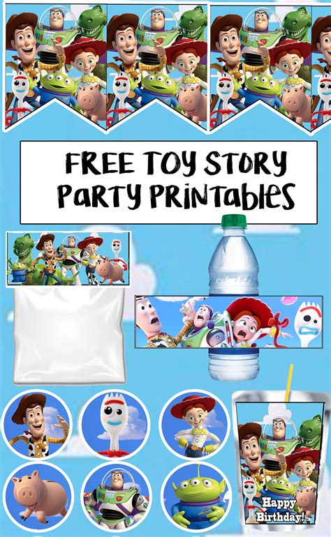 Toy Story 4 Birthday Party Printable Files Toy Story Birthday Party