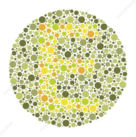 Colour Blindness Test Chart Illustration Stock Image C0497408