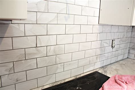 However, it is possible to remove haze even days or weeks after the tiling project is finished. Subway Tile Backsplash Installation - Nest of Posies