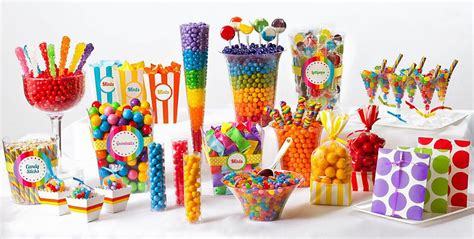 Rainbow Candy Buffet Party City Its Party Time Pinterest