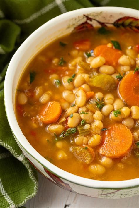 Vegetarian Navy Bean Soup Recipe #ASpicyPerspective # ...