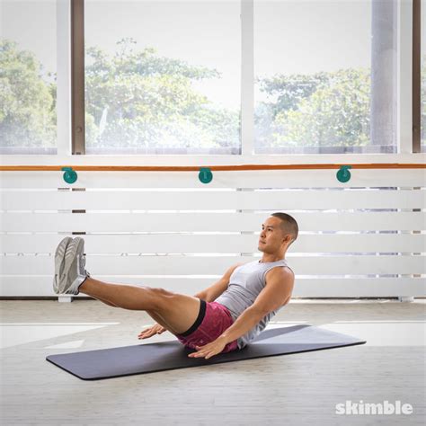 V Sit Pulses Exercise How To Skimble Workout Trainer