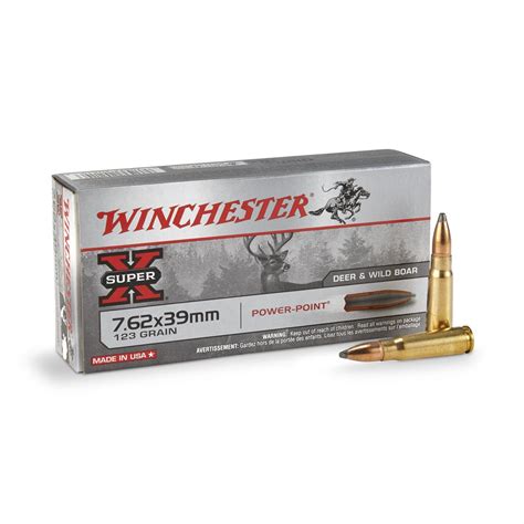Winchester Super X 762x39mm Pp 123 Grain 20 Rounds 12130 7