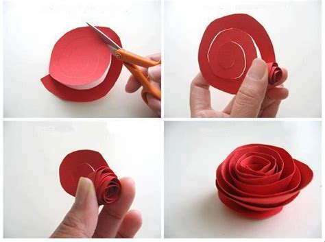 How To Create Rose From A Red Paper Como Hacer Una Rosa