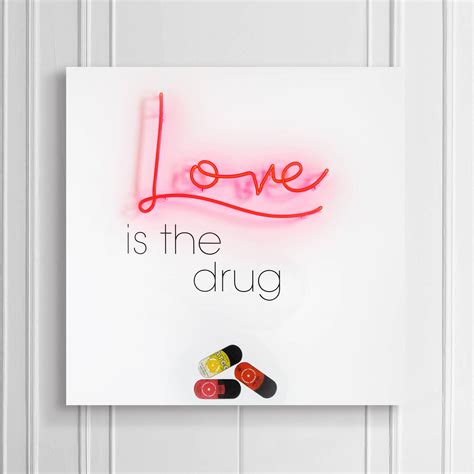 Love Is The Drug Neon Labyrinth Art Gallery