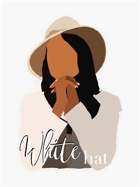 Olivia Pope White Hat Sticker For Sale By Artbyabriana Redbubble
