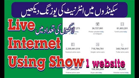 Internet Live Stats ! Live Interent Using Show (1 Website) | Internet, Website, Website link