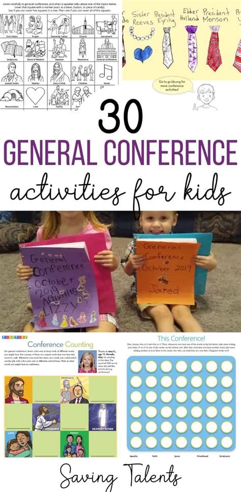 30 Free General Conference Activity Ideas For Kids And Preschoolers