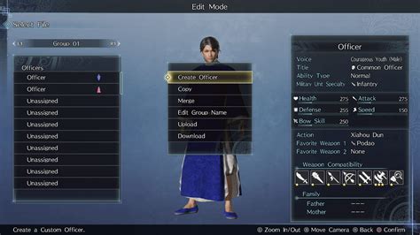 Modes Dynasty Warriors Empires Official Online Manual