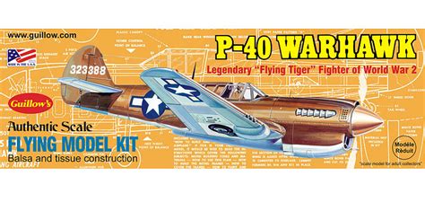 P40 Warhawk 130 Balsa Model Kit At Mighty Ape Australia