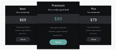 Table v05 is a free css3 table template based on bootstrap to ensure an excellent experience on different devices. 15 Excellent Free HTML CSS Pricing Table Templates ...