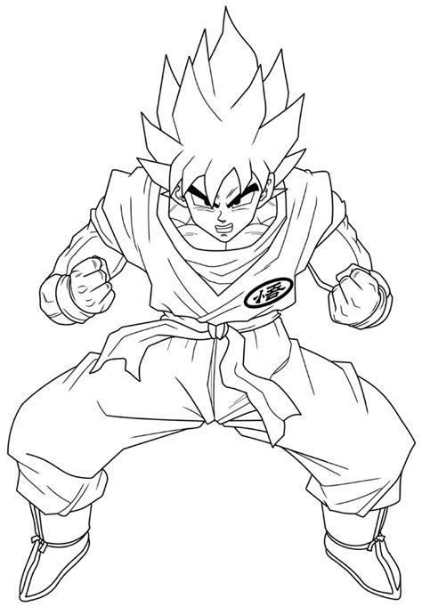 Desenhos De Goku Para Colorir Pop Lembrancinhas