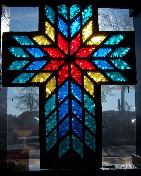 70 Best Stained Glass Crosses Images Stain Glass Cross Stained