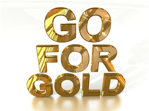 Go For Gold Stock Illustration Illustration Of Icon