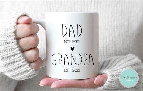 Dad Grandpa 2 Pregnancy Announcement Pregnancy Reveal Etsy